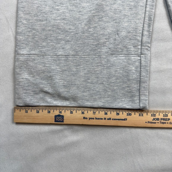 Quince SuperSoft Fleece Cropped Wide Leg Pants Heather Grey Medium NWT LB19583 - Picture 8 of 11